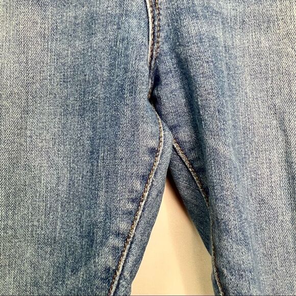 Levi’s Wedgie Skinny Jeans Button Fly Frayed hem blue jeans - Picture 4 of 15